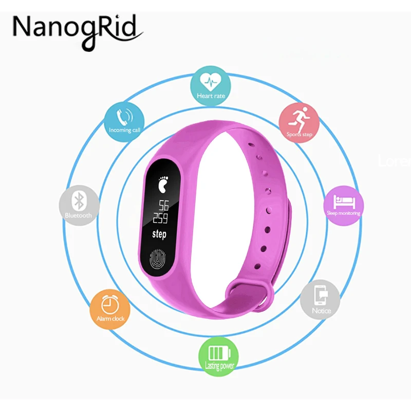 

NEW M2 Smart Watch Sports Heart Rate Monitor Sleep Pedometer Watch Men And Women Fitness Children's Bluetooth Smart Bracelet