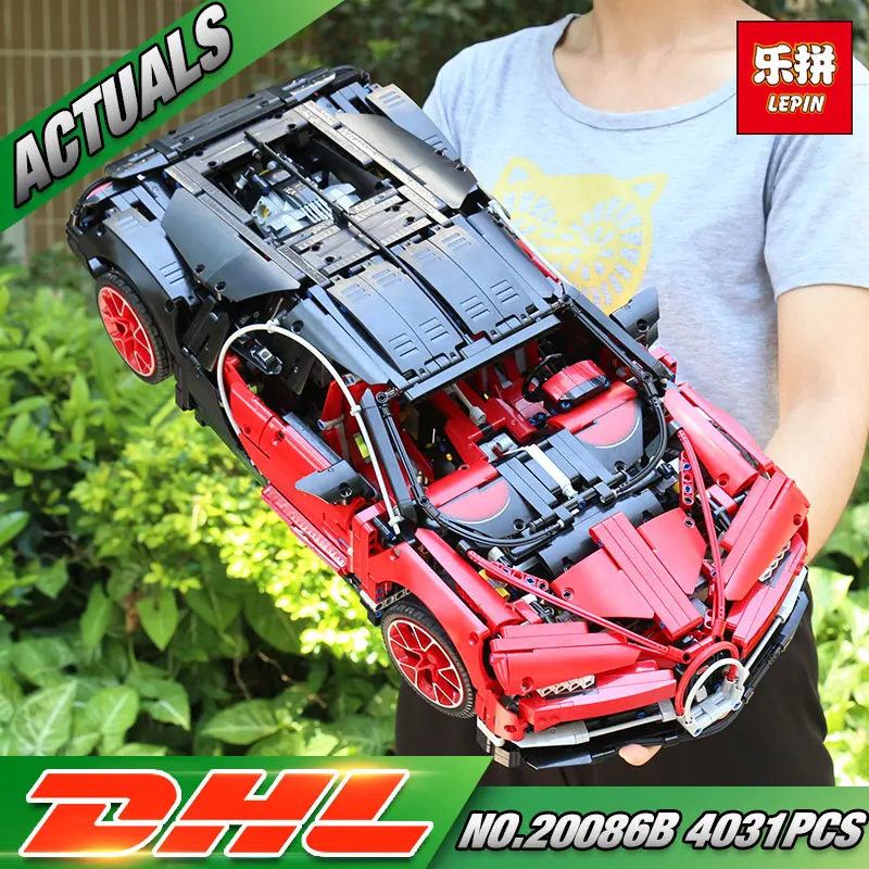 

DHL Lepin 20086B Technic Toys Compatible with 42083 Red Racing Car Set Building Blocks Bricks Kids Toys Car Model Christmas Gift