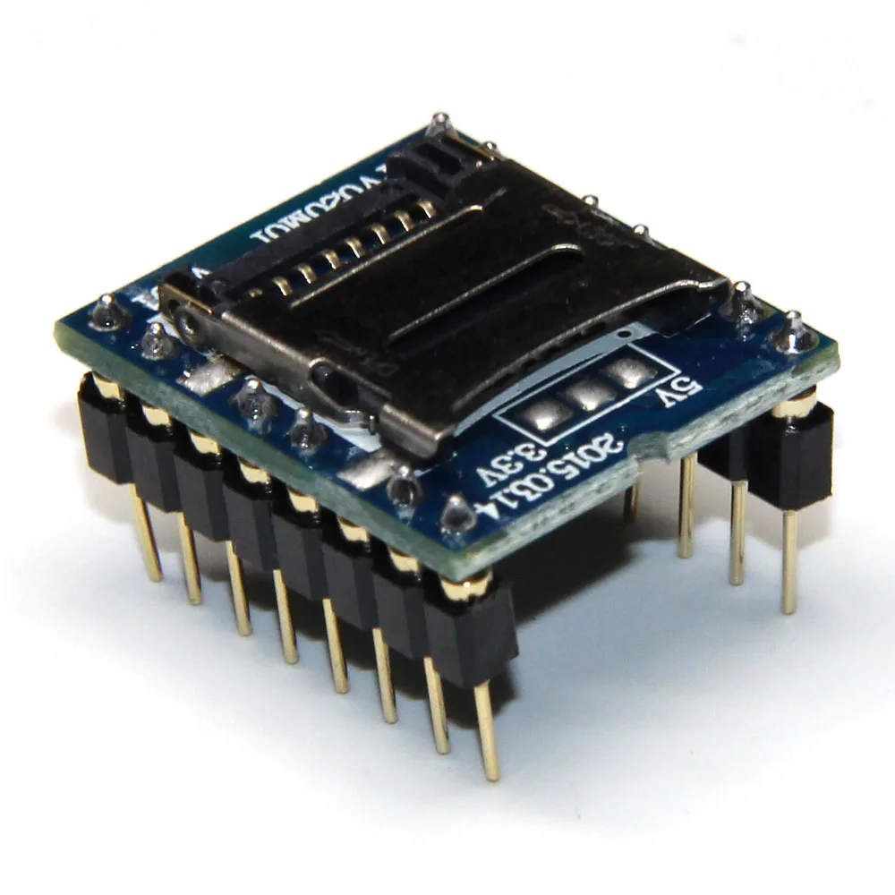 1 шт. WTV020 WTV020SD 20SS Mini SD карта MP3 звуковой модуль голосовой для PIC Arduino 2560 UNO R3 16P|module for
