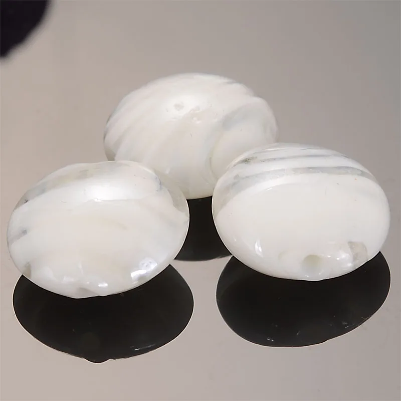 Шарики стеклянные плоские круглые 5 х20х10 мм|beads for diy|spacer beadsbeads flat |