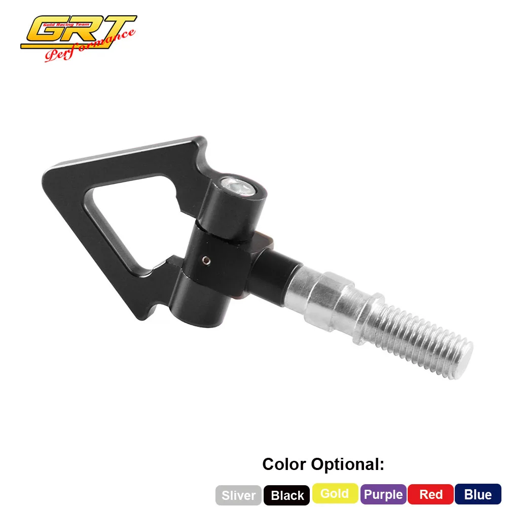 New Aluminum Front Rear JDM Japanese Car Auto Triangle Ring Trailer Tow