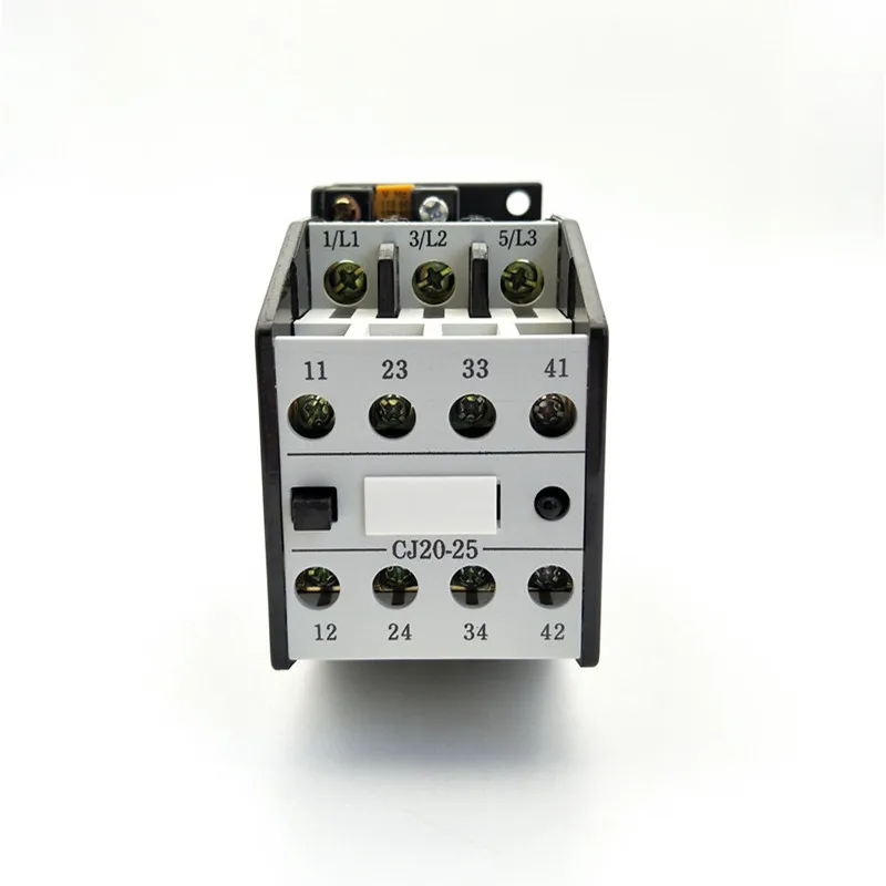 CJ20-25 Motor Control 25A AC Contactor 3-Pole 2NC + 2NO 24V