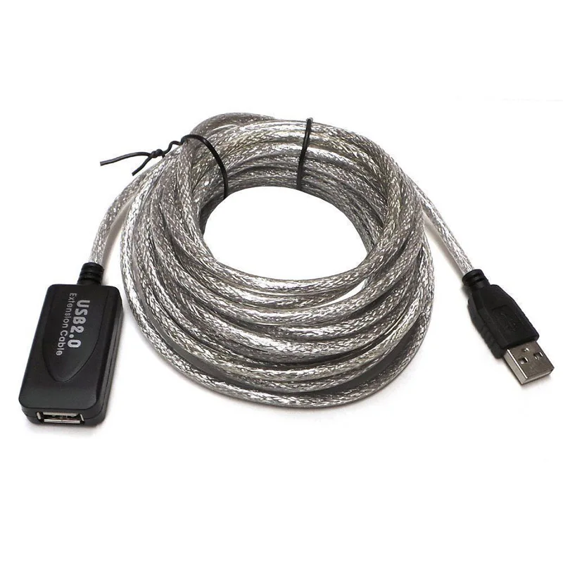 USB 2 0 Активный ретранслятор штекер-гнездо Удлинительный кабель адаптер шнур 5 м/10