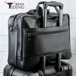 Hombres de Cuero Genuino Bolsas Moda Hombre Crossbody Hombro 17 & Quot; Bolso Del Ordenador Portátil Hombres Bolsas de Mensajero Maletín Masculino Bolsa de Viaje de los Hombres Hombres de Cuero Genuino Bolsas Moda Hombre Crossbody Hombro 17 & Quot; Bolso Del Ordenador Portátil Hombres Bolsas de Mensajero Maletín Masculino Bolsa de Viaje de los Hombres