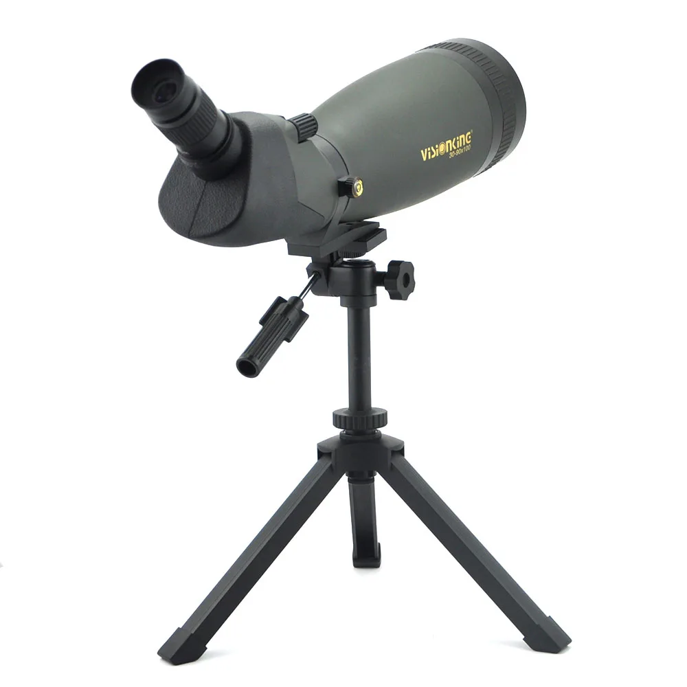 Visionking 30-90x100 водонепроницаемый Зрительная труба с полным многослойным покрытием Зрительная труба противотуманный зеленый наземный телескоп со штативом