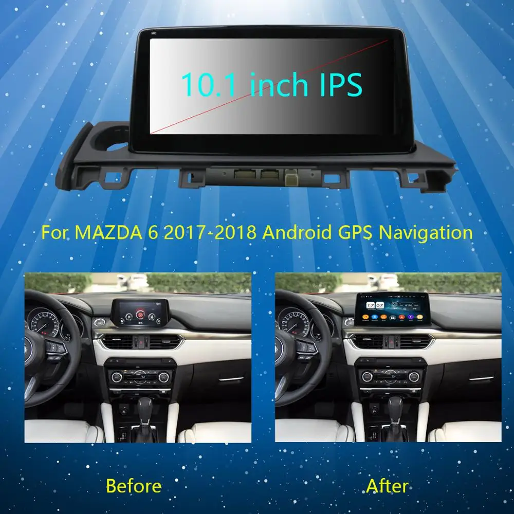 Top 10.1" IPS Android 9.0 8Core 4G+64G ROM Car DVD Radio GPS For Mazda 6 III 3 GJ Atenza Mazda6 2017 2018 2019 DSP CarPlay Parrot BT 2 Top 10.1" IPS Android 9.0 8Core 4G+64G ROM Car DVD Radio GPS For Mazda 6 III 3 GJ Atenza Mazda6 2017 2018 2019 DSP CarPlay Parrot BT 2