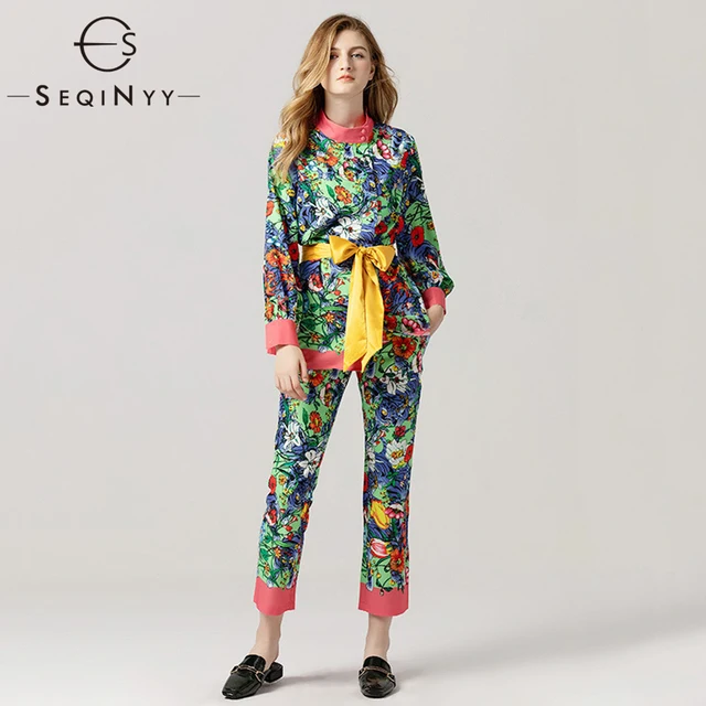 Special Price SEQINYY Fashion Casual Two-Piece Set 2018 Early Autumn Flower Long Sleeve Plus 3XL High Quality Printed Slim Two-Piece Suit Pant Special Price SEQINYY Fashion Casual Two-Piece Set 2018 Early Autumn Flower Long Sleeve Plus 3XL High Quality Printed Slim Two-Piece Suit Pant