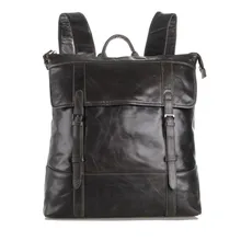 JMD Nouvelle Conception des Hommes de Main Réel Véritable En Cuir À Dos Scolaire Voyage Softpacks Sac Gris Bourse 7203J