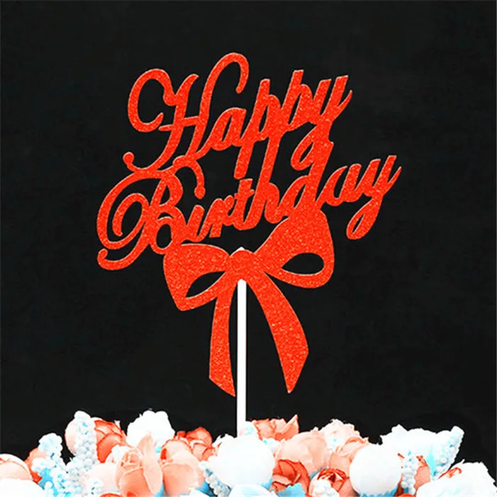 H5 Cake Topper Топпер для торта с днем рождения, товары для вечеринок, топперы для торта, украшения для дня рождения, украшение для торта для мальчиков, Капкейк с надписью «Baby», Топпер - Цвет: H5 Cake Topper