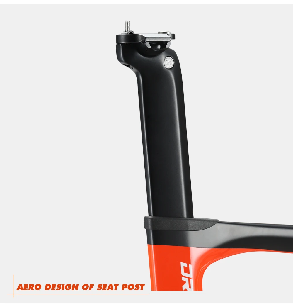 Flash Deal OG-EVKIN CF-024-OR Carbon Road Frame Di2&Mechanical Carbon Frame Bicycle Road Bike Frame Racing Bike Frame Fork+Seatpost+Headset 10
