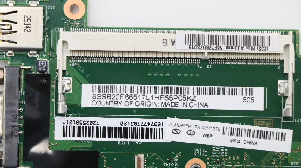 price reduction  lxl for Thinkpad X250 Laptop motherboard i5-5200U FRU:00HT379 00HT380 100% test OK