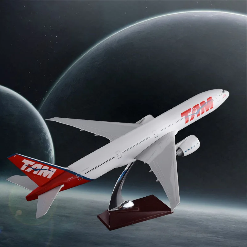 Модель самолета из смолы 47 см Боинг 777 Бразилия там модель тяньма B777 аэробус