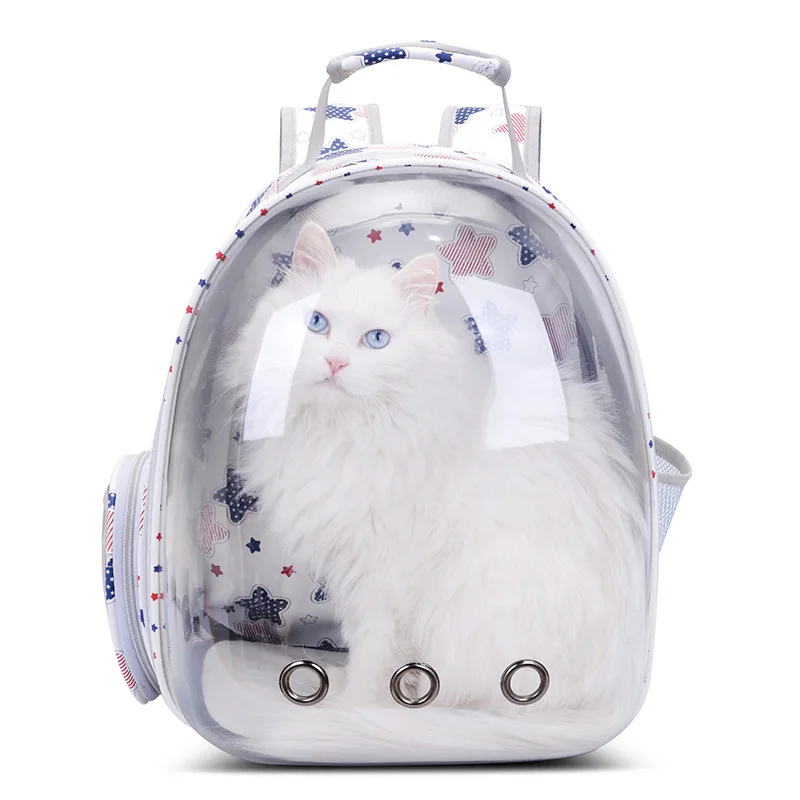 Портативный рюкзак для кошек, прозрачная капсула, дышащая сумка для кошек, для путешествий, для собак, кошек, рюкзак для щенков, клетки для переноски - Цвет: 3