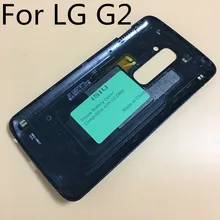 iSIU Replacement For LG G2 D802 Back Cover Case Mobile Phone G2 Battery Door Housing Rear Case Black With NFC Antenna Repair