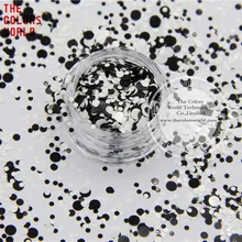 RMP321-191 разноцветные Круглые пайетки в горошек для дизайна ногтей, геля для ногтей, макияжа и украшения своими руками