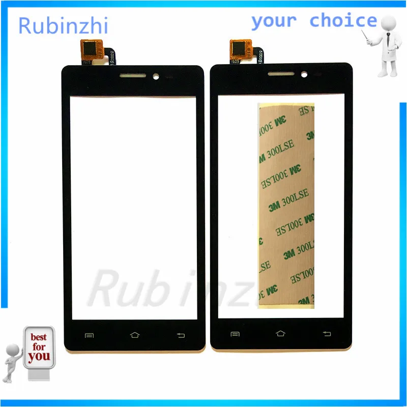

RUBINZHI Moible Phone Touch Screen Digitizer Panel For Prestigio Wize C3 PSP 3503 DUO PSP3503 Glass Touchscreen Sensor +3m tape