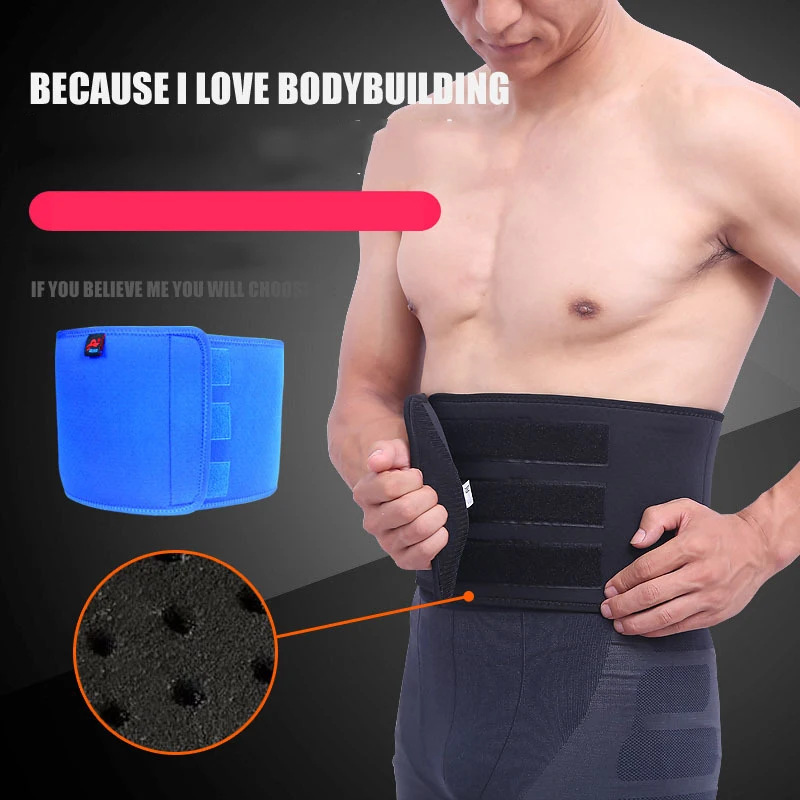 

Fitness Durable Lumbar Waist Support Waist Belt Unisex Exercise Weight Loss Burn Shaper Gym Belt For Pain Relief Gym Sports