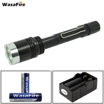 

XML T6 1000LM Portable Led Flashlight Waterproof 5 Modes Torch White Light Lanterna With 18650 Battery+Charger For Camping