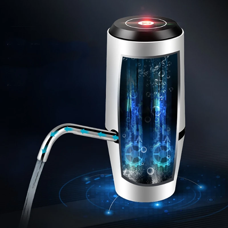 Портативный Usb Перезаряжаемый Электрический автоматический беспроводной мини насос для питьевой воды галлон бутилированный стол Верхний Диспенсер Переключатель