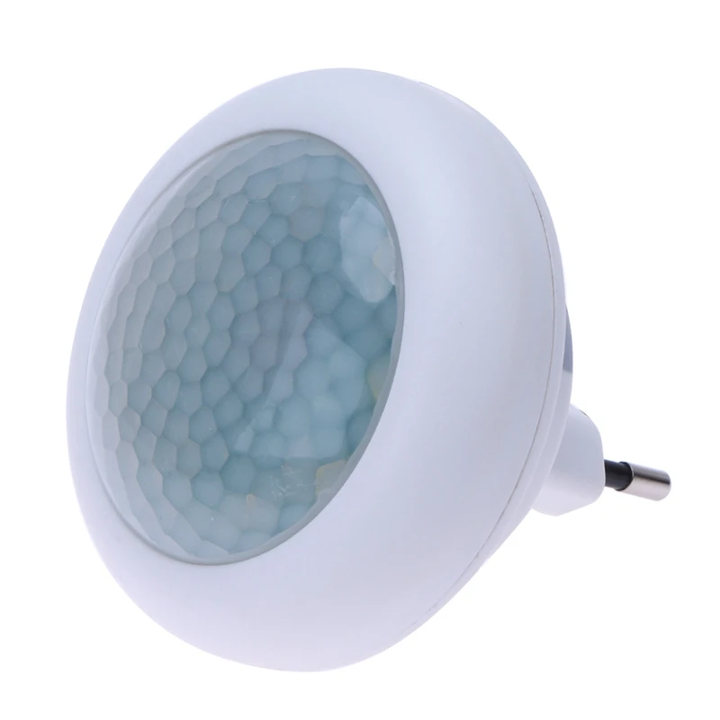 

220V-240V AC 50HZ Round 8PCS LED Body Motion Sensor Activated Small Night Light EU Plug