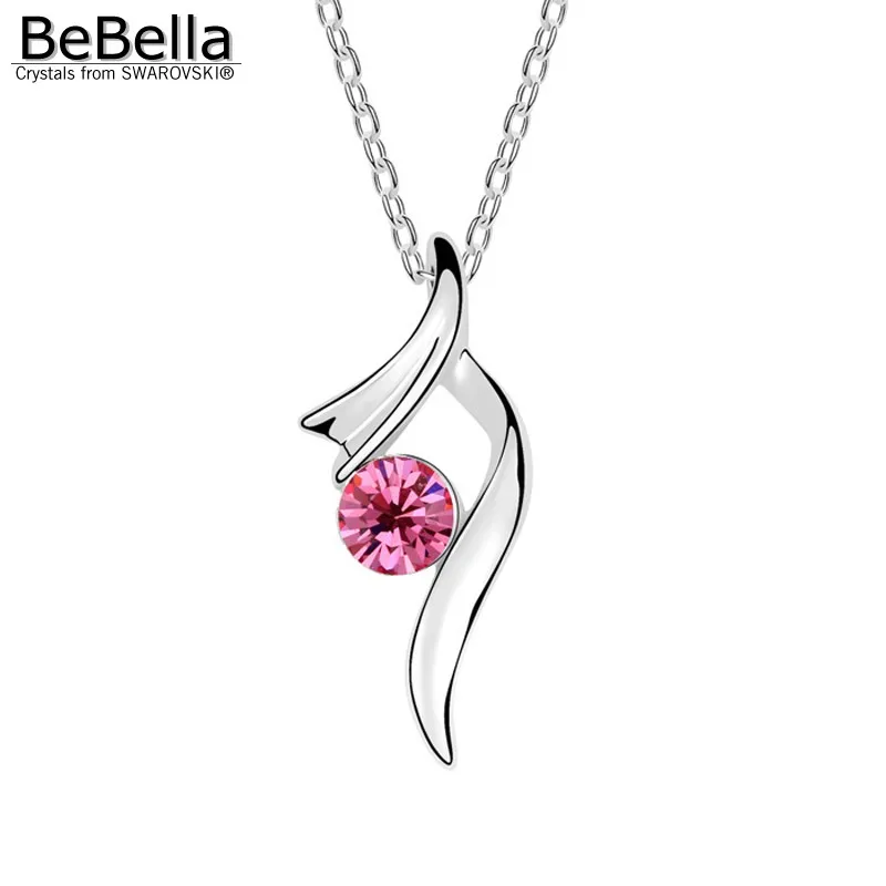 Ожерелье с подвеской из кристаллов BeBella сделанное австрийскими кристаллами Swarovski