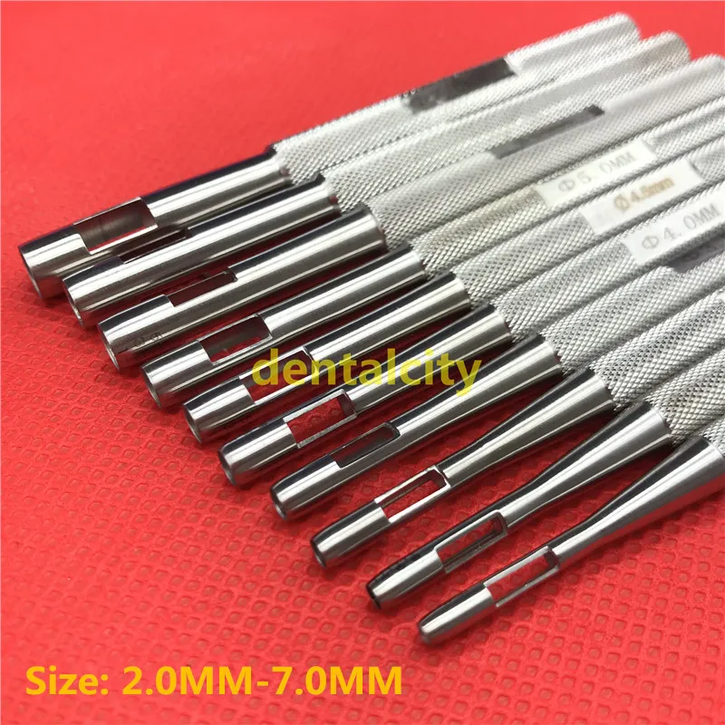 Qualidade de Aço Pele do Corpo Alta Inoxidável Biópsia Perfurador Cutâneo Socos Piercing Ferramentas 4 Jogos de maquiagem