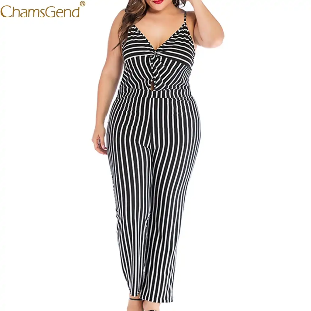 striped pant jumpsuit