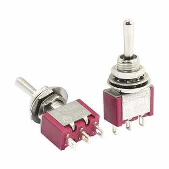 

10 Pcs AC 250V 5A Momentary/OFF/Momentary 3 Position SPDT 3 Pins Toggle Switch MTS-123