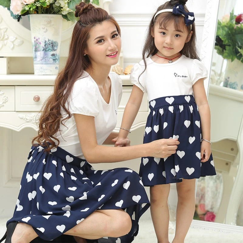 blue mommy and me dresses