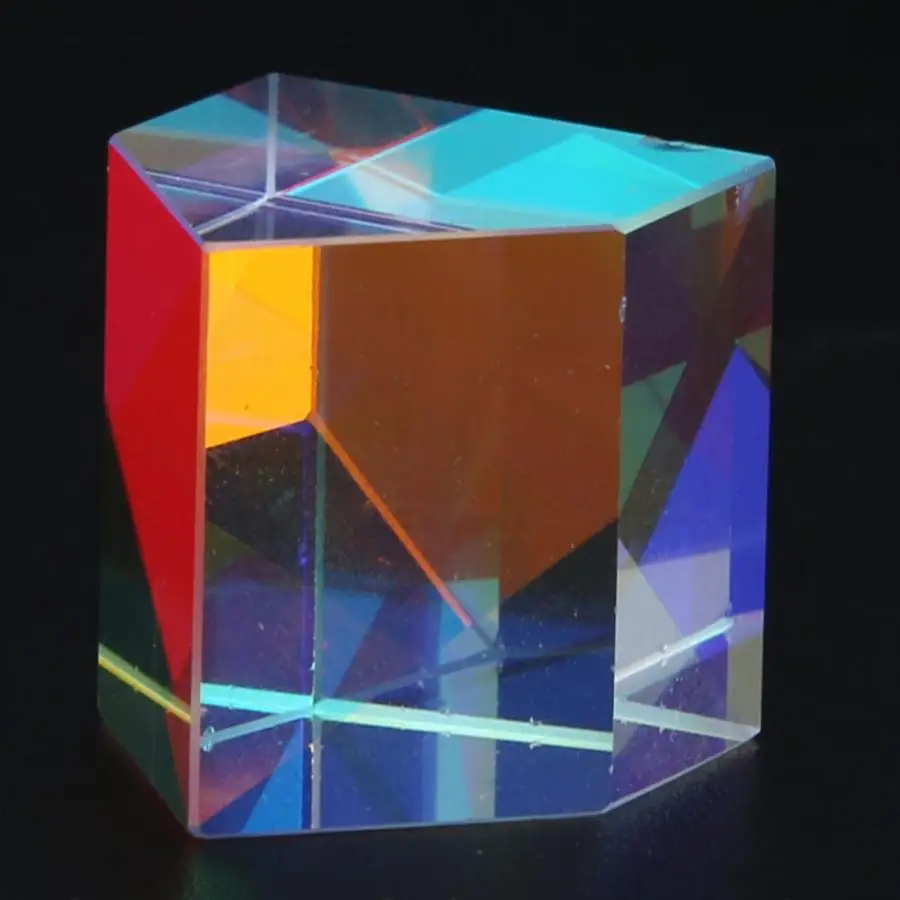 Optical Glass Prism Optical Glass Lens Pyramid Shape Colored Prism For Research Decoration