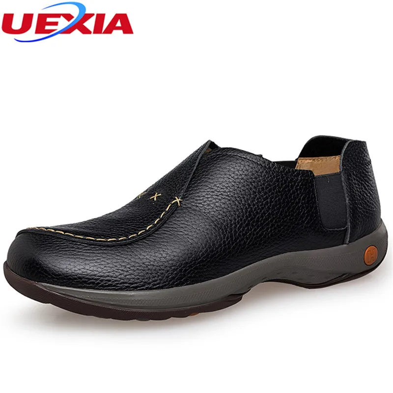 

UEXIA Unisex Leather Autumn Big Size 36-47 Casual Shoes Outdoor Sneakers Footwear Comfortable Rubber Outdoor Anti Slip Wedding