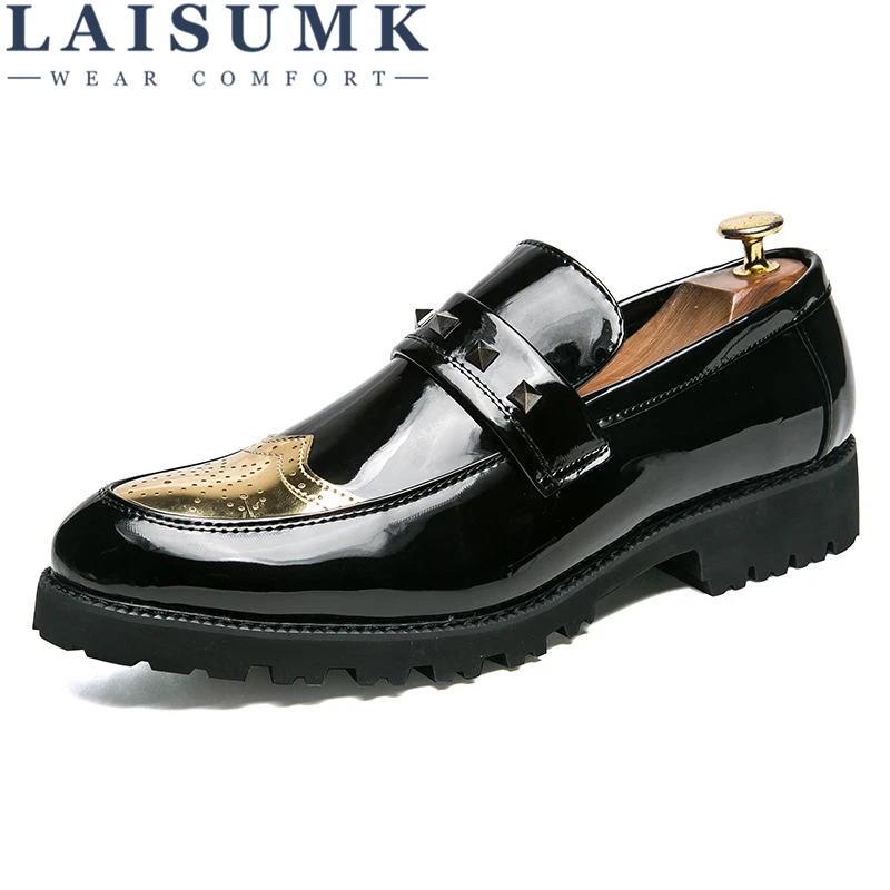 

LAISUMK Factory direct New Men Shoes Fashion Men Casual Breathable loafers and men Leather Shoes