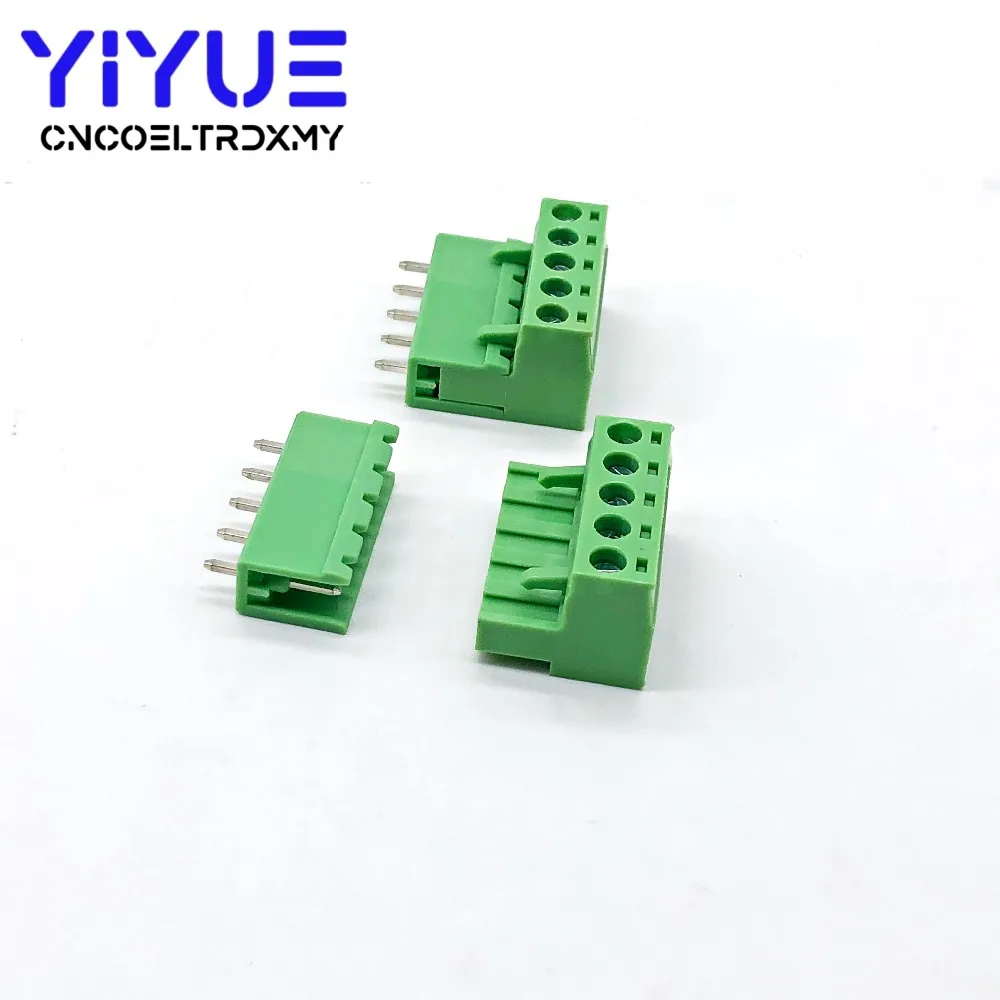 

10 sets 5.08 5pin Terminal plug type 300V 10A 5.08mm pitch connector pcb screw terminal block
