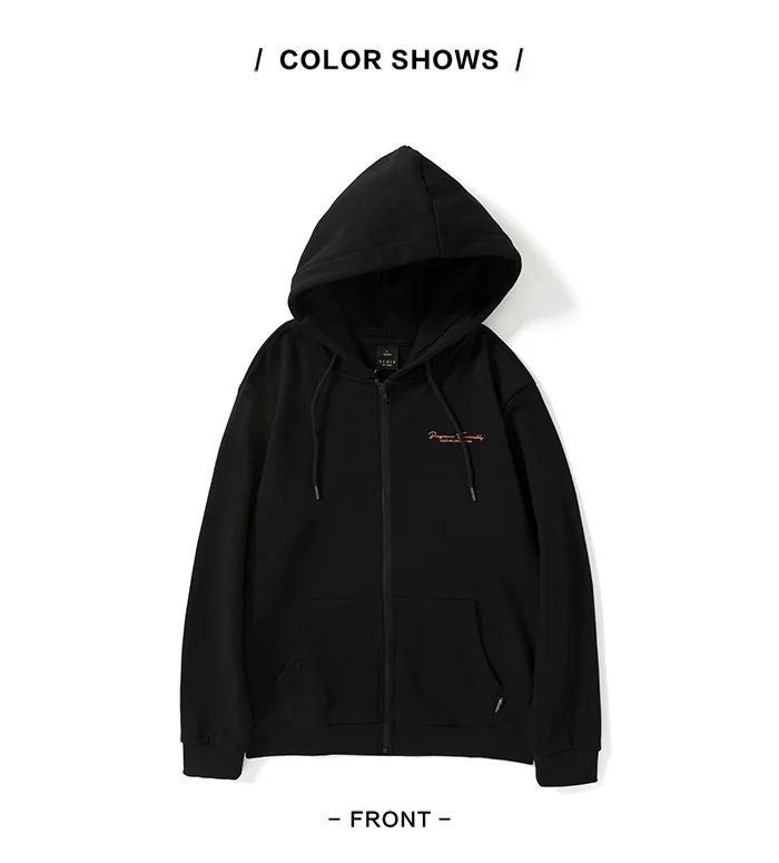 Мужская куртка SEMIR из хлопка с капюшоном, Мужская толстовка на молнии с вышивкой и карманом, Мужская модная спортивная куртка с капюшоном на подкладке со шнурком
