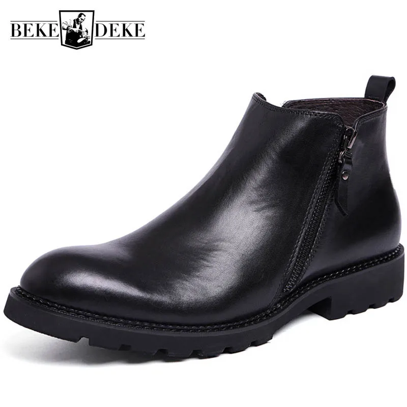 Winter Fleece Lining Warm Mens Ankle 