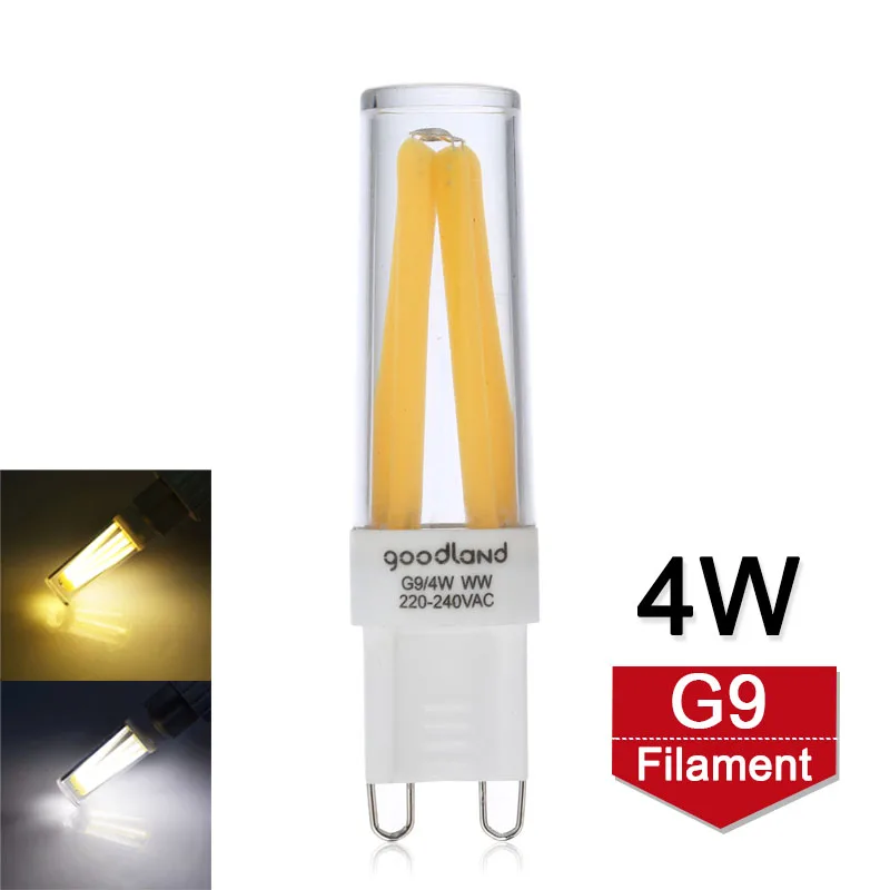 

Dimmable G9 LED Lamp 4W Mini LED Filament G9 Bulb 220V 230V Chandelier LED Lamps Light Replace Halogen Lights Warm/Cold White