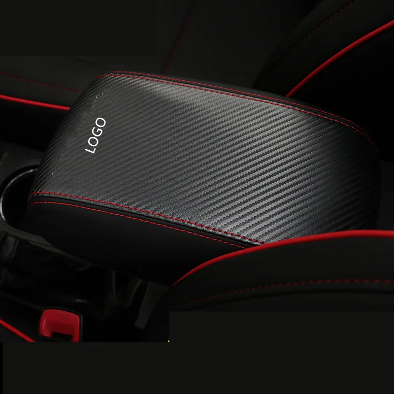 

Protective PU Leather Center Armrest Decorated Cover For Subaru Forester 2013 14 15 16 17 18 2019 AB383