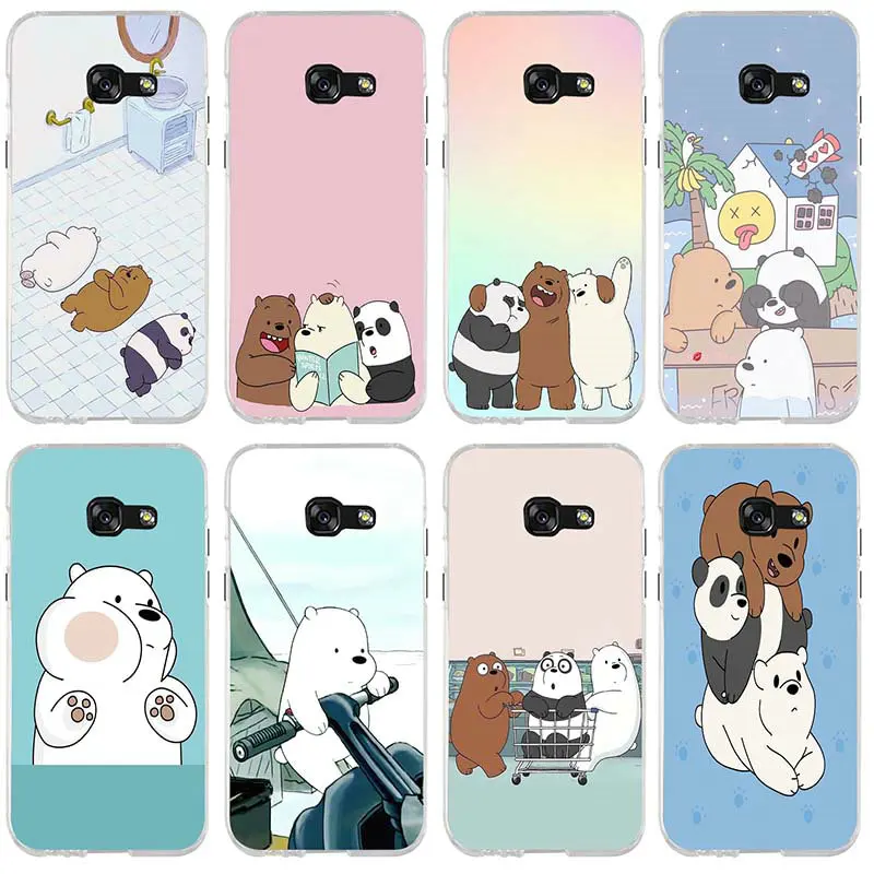 

Cartoon Network We Bare Bear Silicone Soft Phone Cases For Samsung Galaxy J1 J2 J3 J4 J6 J5 J7 J8 A3 A5 A7 2015 2016 2017 2018