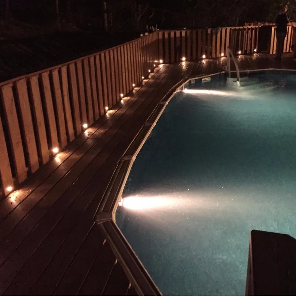 Cerca sob Convés Decking do Jardim Led ao ar Moda Recesso Luzes Passo Stairway Iluminação Livre Idéias 20 Pçs - Set F102x-20 Led 41 High Quality Luzes e Iluminação