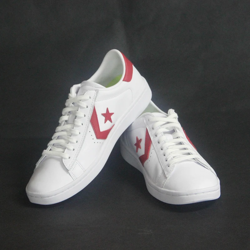 Новинка года Converse Оригинальные кроссовки Star Player кожа для женщин спортивная обувь белый цвет обувь для скейтбординга 555930C