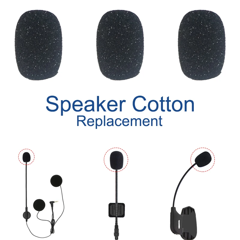 

Bluetooth Intercom Headset 3pcs Microphone Cotton Case For R6 And R9 Helmet Intercom Bluetooth Motorcycle Intercom