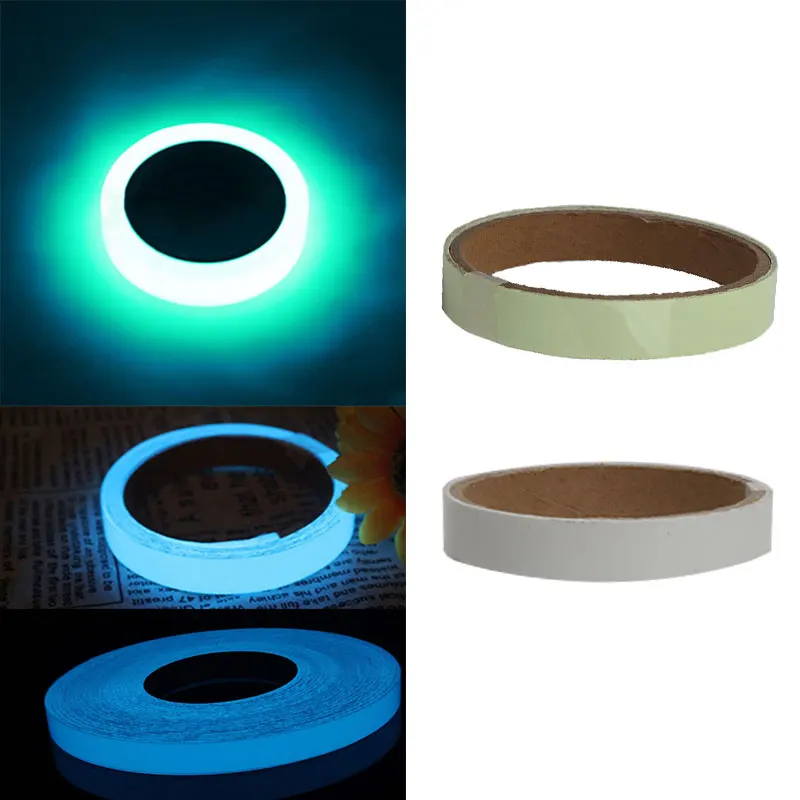 

PET Lighting Night Vision emitting tape Glow In Dark Self-adhesive Warning Tape Safety Security Wall Stickers Home Decor