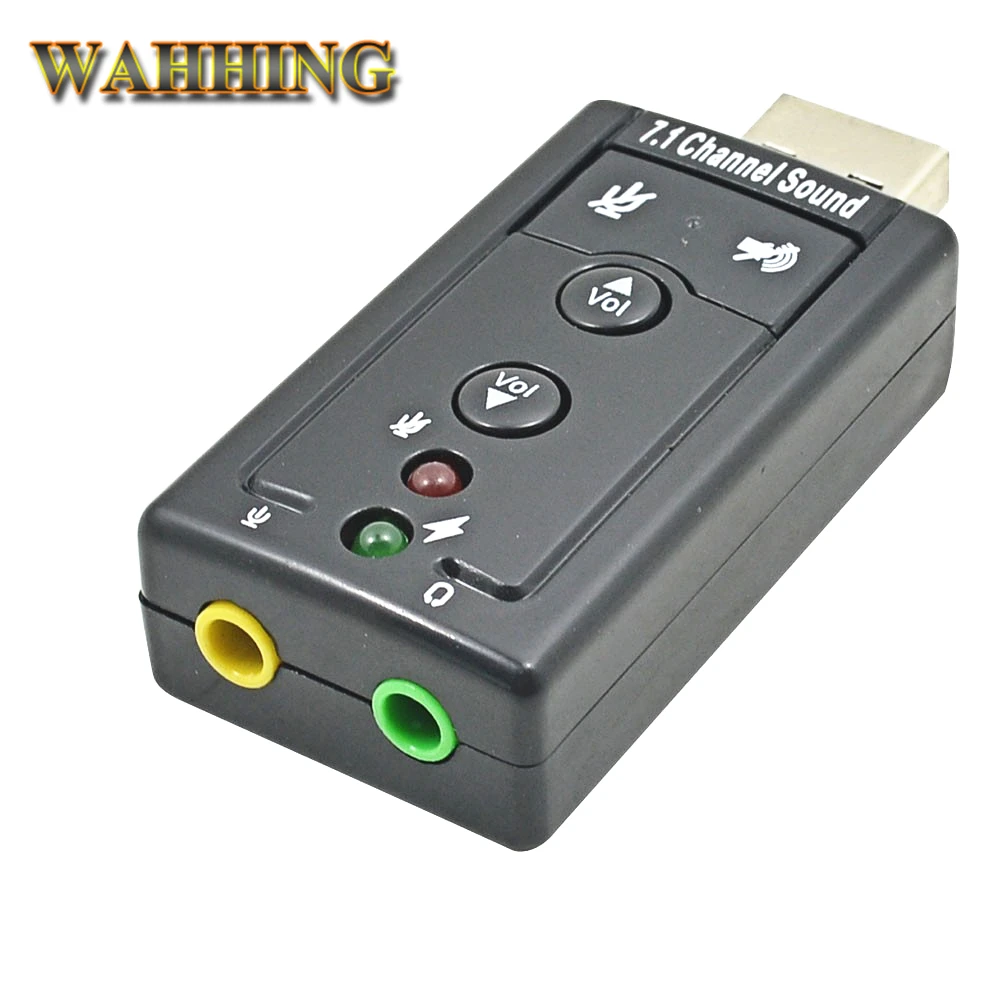 Для настольных ПК Тетрадь Внешний USB звуковая карта 7.1 канала 3D Звуковая карта usb аудио адаптер с 3.5 мм гарнитура MIC hy1017