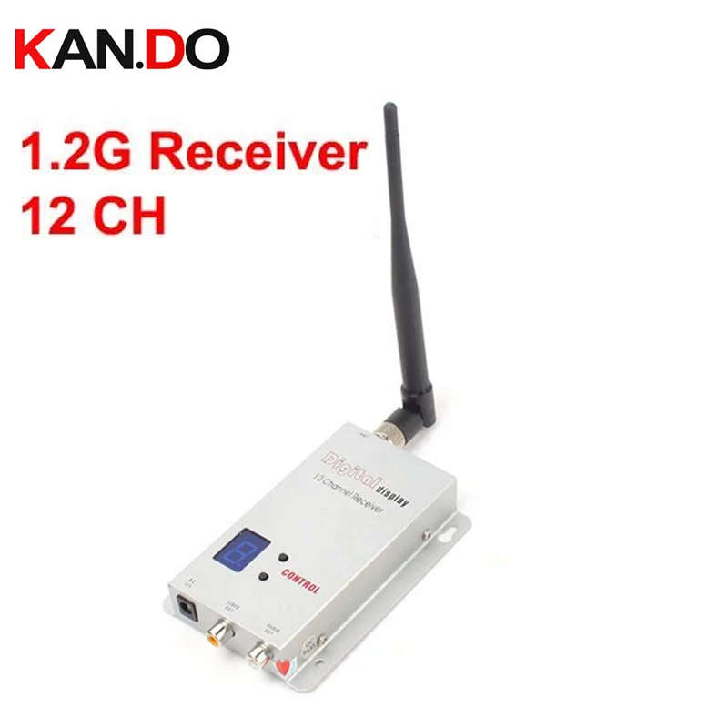 1.1G 1.3G receiver 12 ch with LCD for drone 1.2G Wireless camera AV receiver,wireless 1.2G transceiver FPV receiver