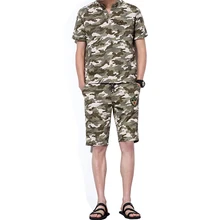 Новое поступление Военная Летняя мужская спортивная одежда с коротким рукавом толстовки спортивный костюм Мужская толстовка S-4XL AYG282