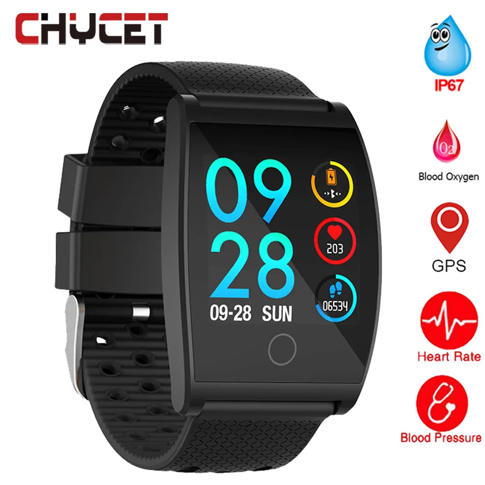 Skup Inteligentny zegarek wodoodporny QS05 ciśnienie krwi Smartwatch GPS opaska monitorująca aktywność fizyczną pulsometr przypomnienie połączeń zegarek mężczyźni kobiety