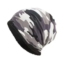 Зимние шапки для женщин Beanie мужские Skullies Bonnets теплые свободные камуфляжные вязаные крючком зимние шерстяные лыжные детская Шапка-бини шапки invierno