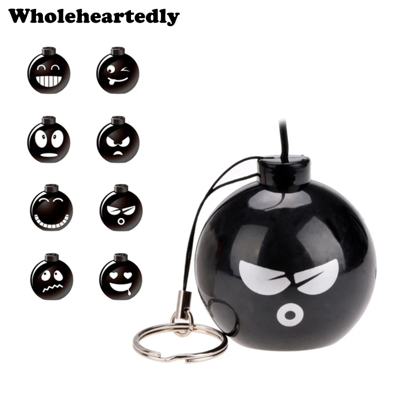 

Fashion Audio Dock 3.5mm Jack Portable Stereo Mini Speaker Bomb With Various expressions for iPhone Cell Mobile Phone MP3 MP4