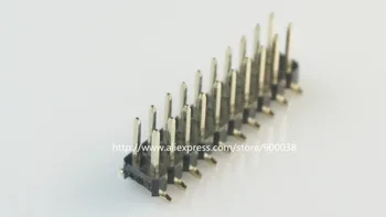 

100pcs 2x10 P 20 pin 2.54 mm SMT Pin Header Male dual row surface mount PCB Tin Rohs Reach two rows No locator peg cut by hand
