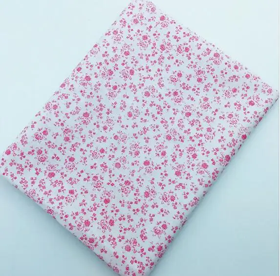 148X50CM 1PC 50x50 см, 7 шт., красный цвет, однотонная хлопковая ткань для шитья, тильда, кукольная ткань, сделай сам, лоскутное шитье, текстильная ткань, Войлок Telas Costura - Цвет: 148X50CM 1PC